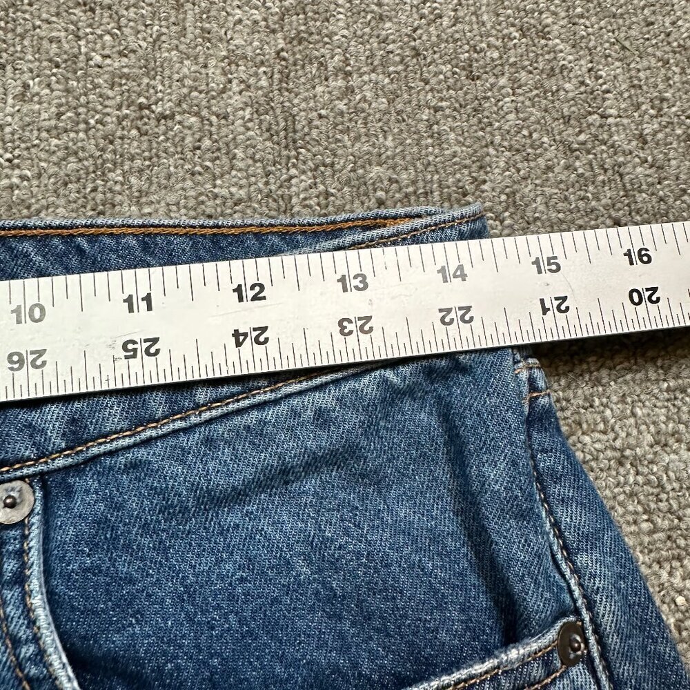 Veronica Beard Ines Lace Up Denim Jeans in Medium Wash Size 27 - Picture 2 of 7